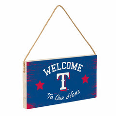 Texas Rangers Wood Wall Sign, 6x11, MLB, Home