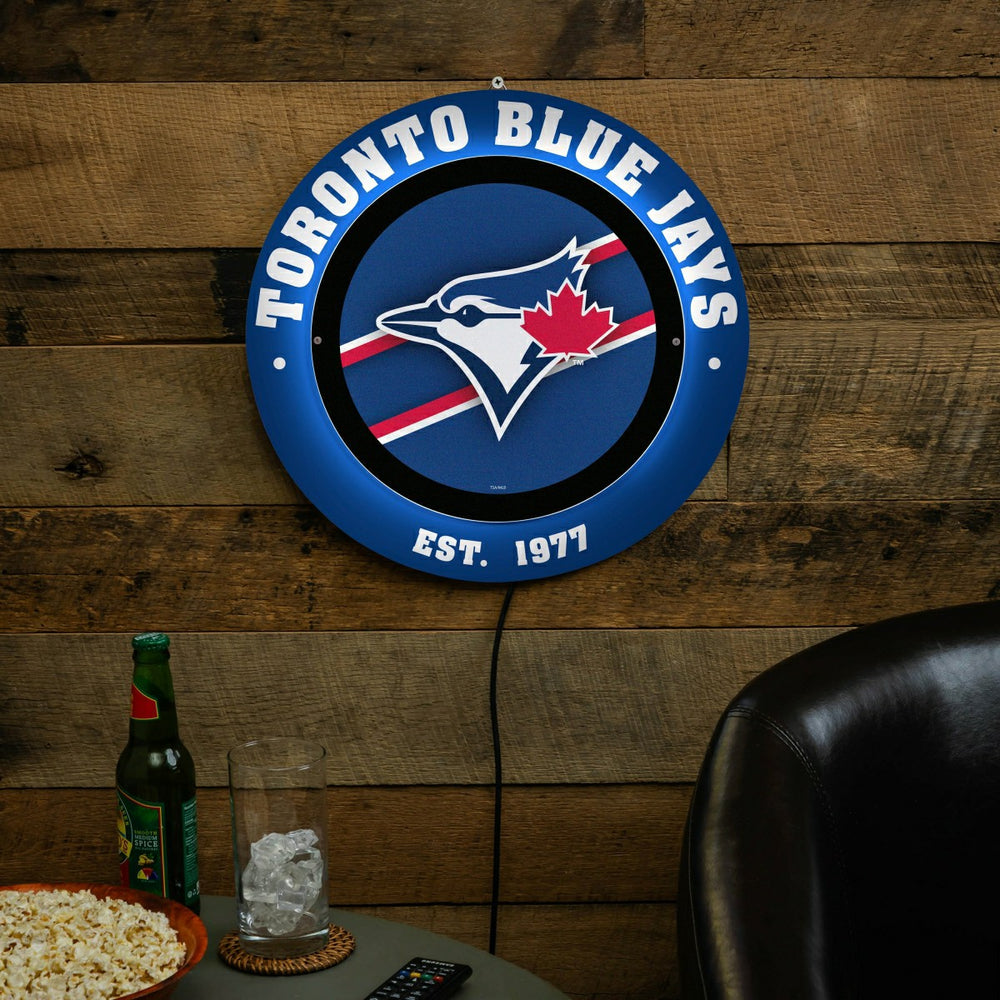 Toronto Blue Jays, Metal Lite, Round, MLB