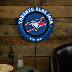 Toronto Blue Jays, Metal Lite, Round, MLB