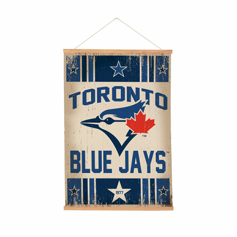 Toronto Blue Jays, Canvas Wall Tapestry, Medium, 36x24, MLB, Home