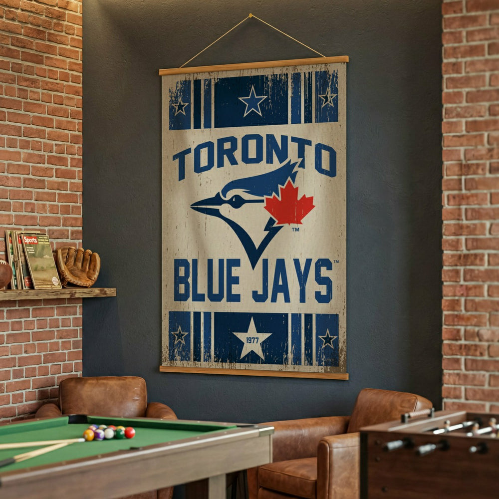 Toronto Blue Jays, Canvas Wall Tapestry, Large, 54x36, MLB, Home