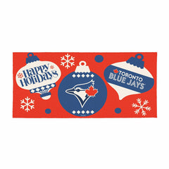 Toronto Blue Jays Holiday Flocked Coir Sassafras Switch Mat, 22"x10", MLB