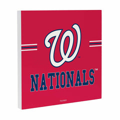 Washington Nationals Wood Wall Sign, 12x12, MLB, Home