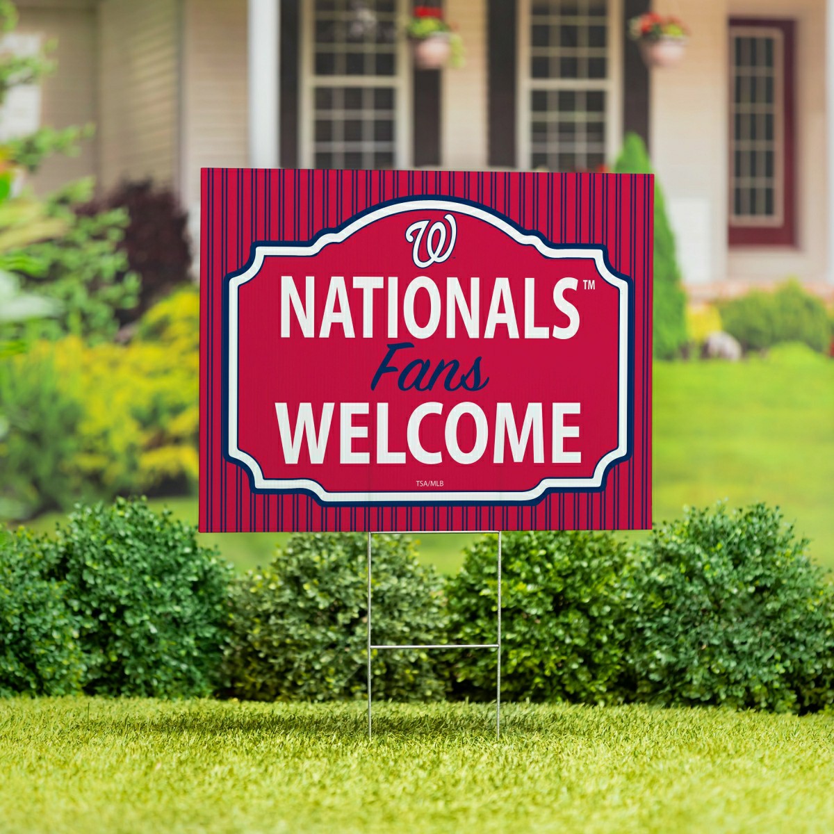 Washington Nationals Coroplast Yard Sign, "Fans Welcome", MLB, Home