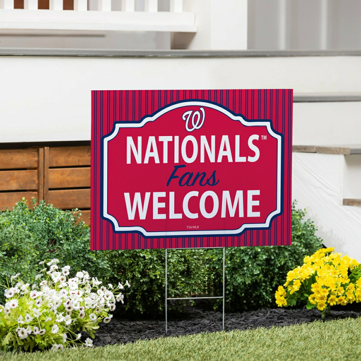 Washington Nationals Coroplast Yard Sign, "Fans Welcome", MLB, Home