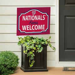 Washington Nationals Coroplast Yard Sign, "Fans Welcome", MLB, Home