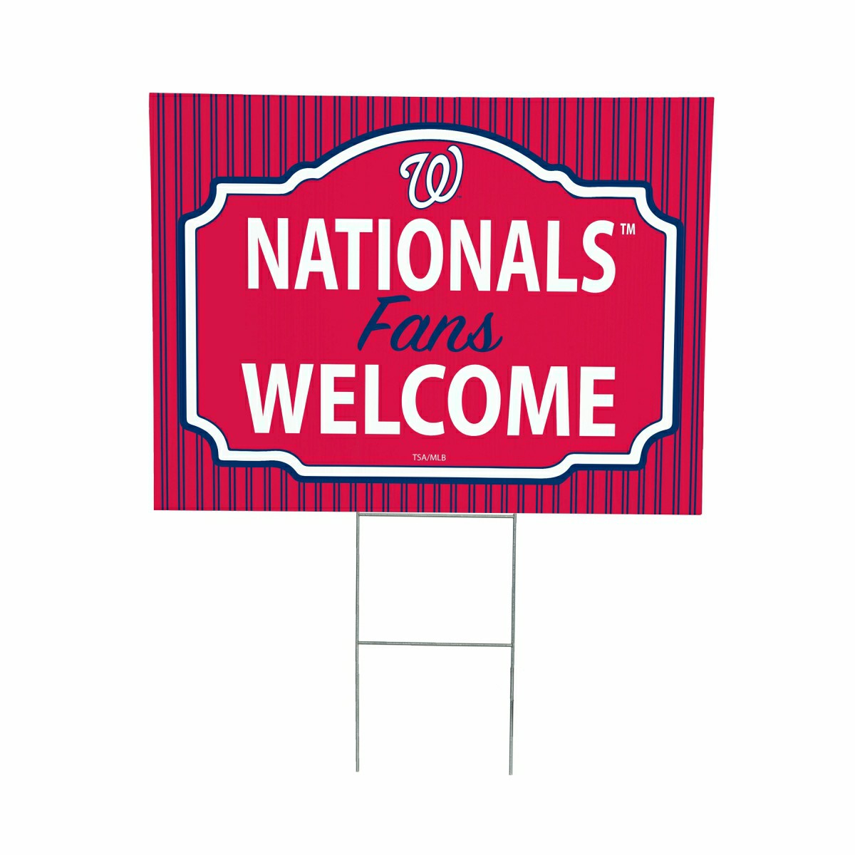 Washington Nationals Coroplast Yard Sign, "Fans Welcome", MLB, Home