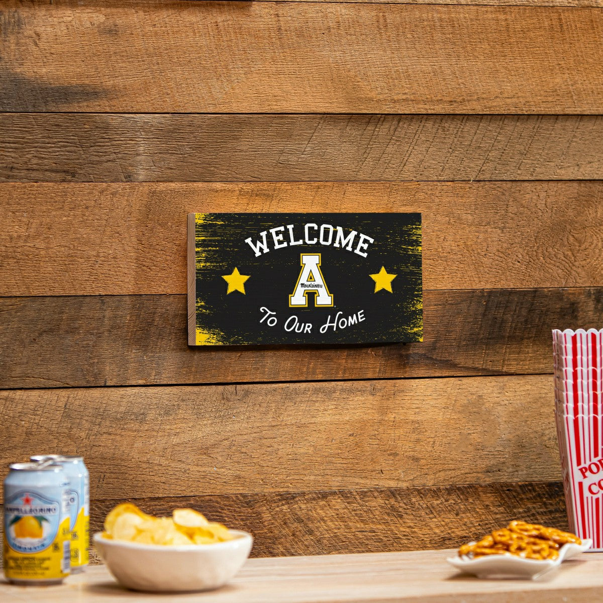 Appalachian State University Wood Wall Sign, 6x11, Collegiate, Home