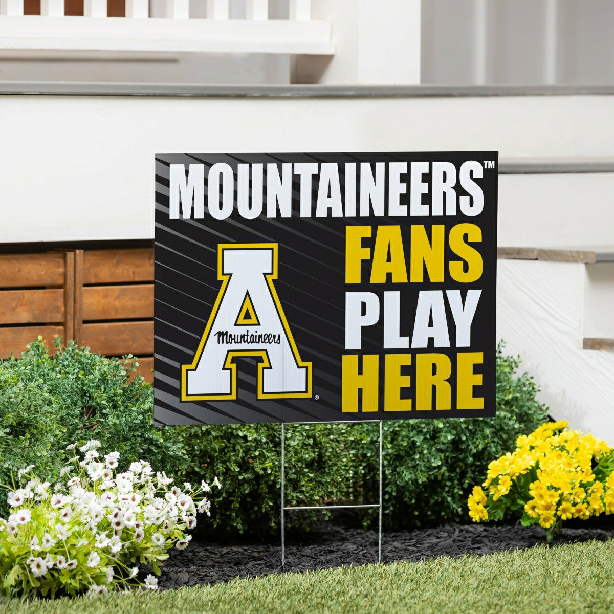 Appalachian State University Coroplast Yard Sign "Fans Play Here", Collegiate, Home