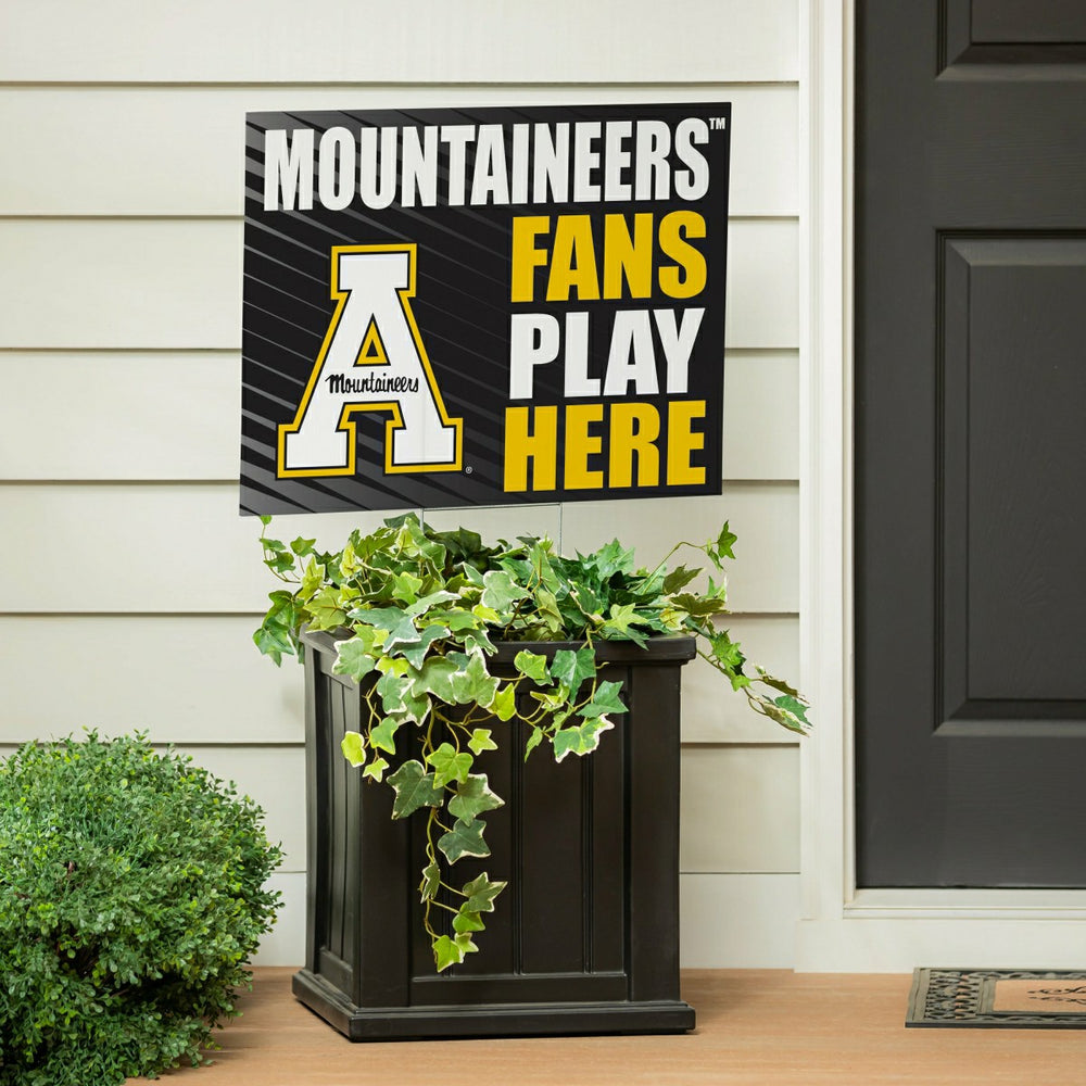 Appalachian State University Coroplast Yard Sign "Fans Play Here", Collegiate, Home