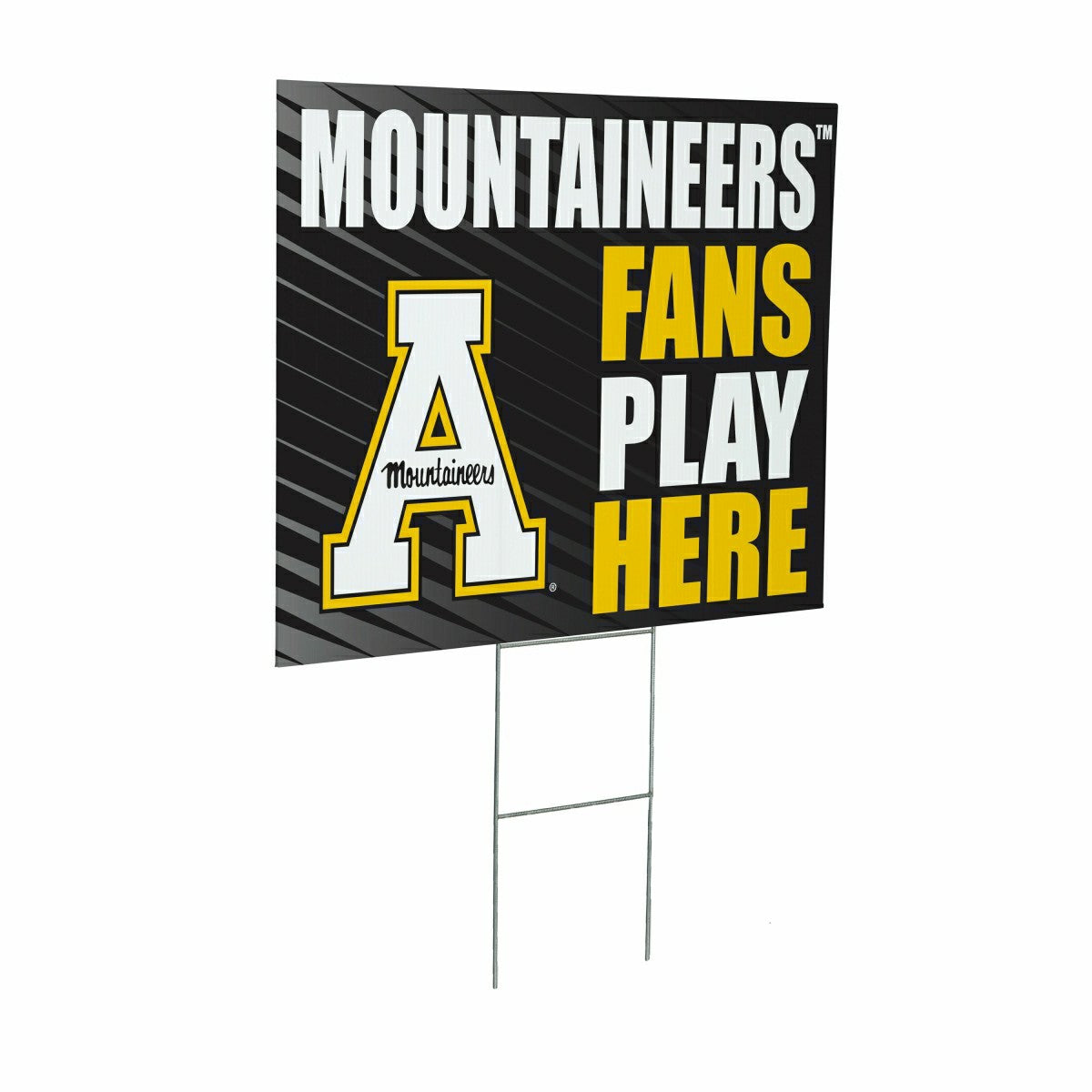 Appalachian State University Coroplast Yard Sign "Fans Play Here", Collegiate, Home