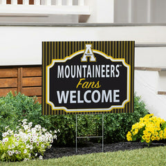 Appalachian State University Coroplast Yard Sign, "Fans Welcome", Collegiate, Home