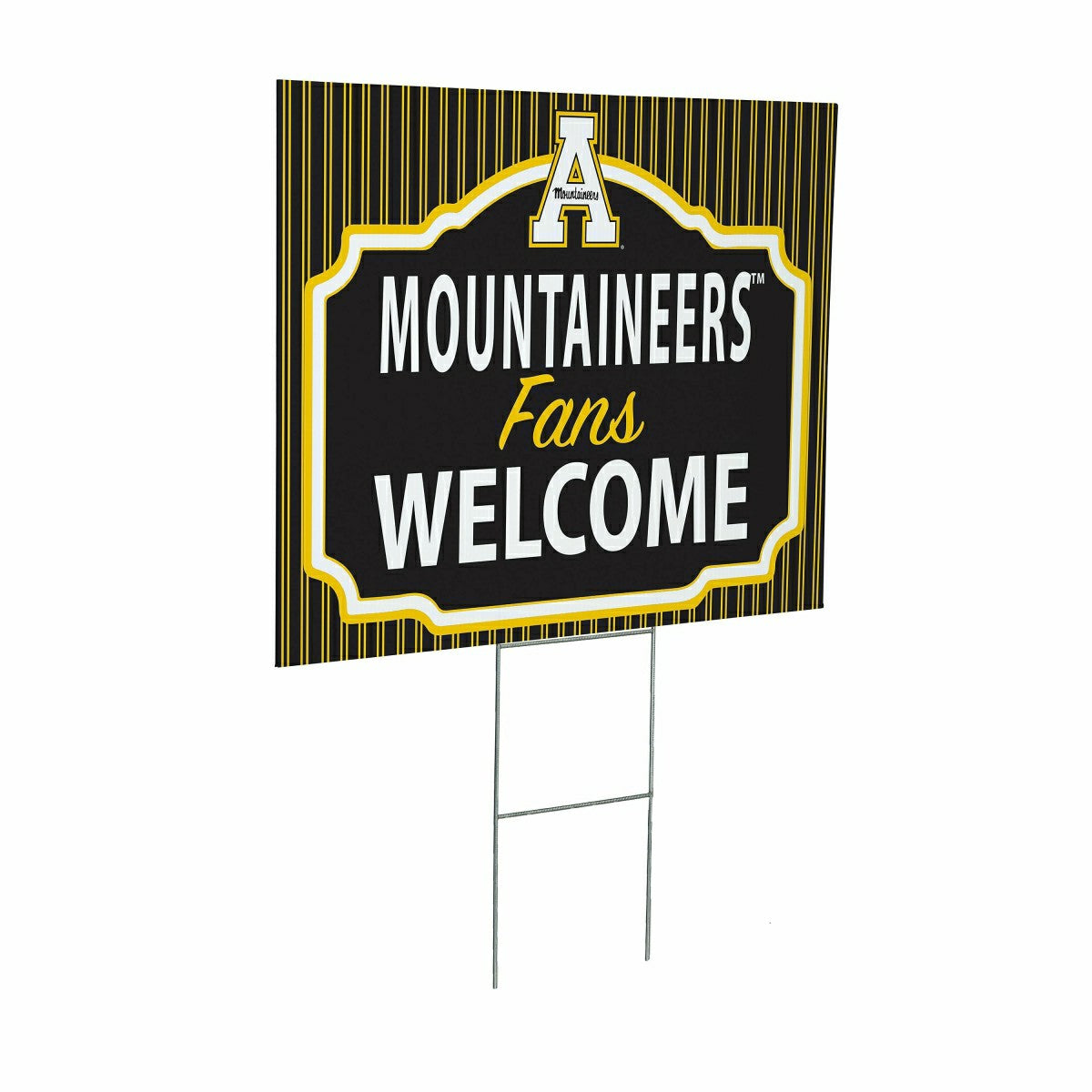 Appalachian State University Coroplast Yard Sign, "Fans Welcome", Collegiate, Home
