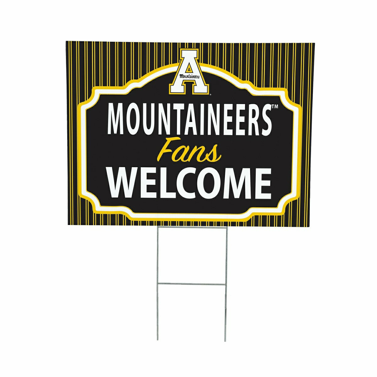 Appalachian State University Coroplast Yard Sign, "Fans Welcome", Collegiate, Home