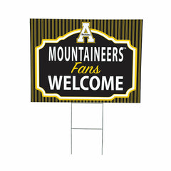 Appalachian State University Coroplast Yard Sign, "Fans Welcome", Collegiate, Home
