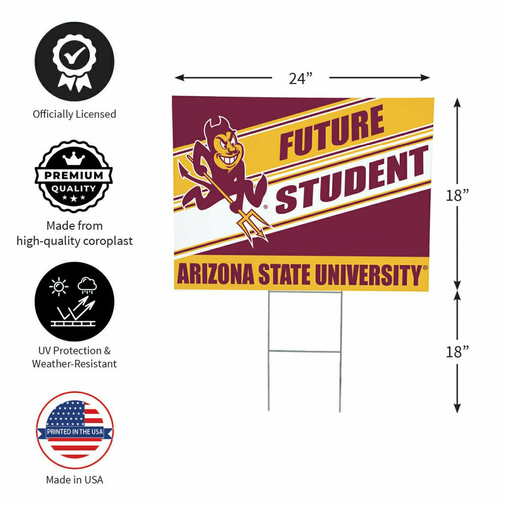Arizona State University Coroplast Yard Sign, Future Student, Collegiate, Home