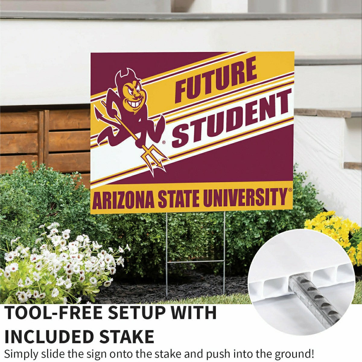 Arizona State University Coroplast Yard Sign, Future Student, Collegiate, Home