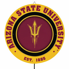 Arizona State University, Metal Lite, Round, Collegiate