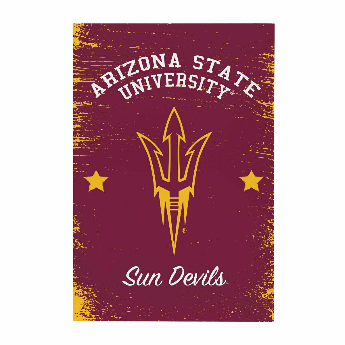Arizona State University Wood Wall Sign, 16x24, Collegiate, Home