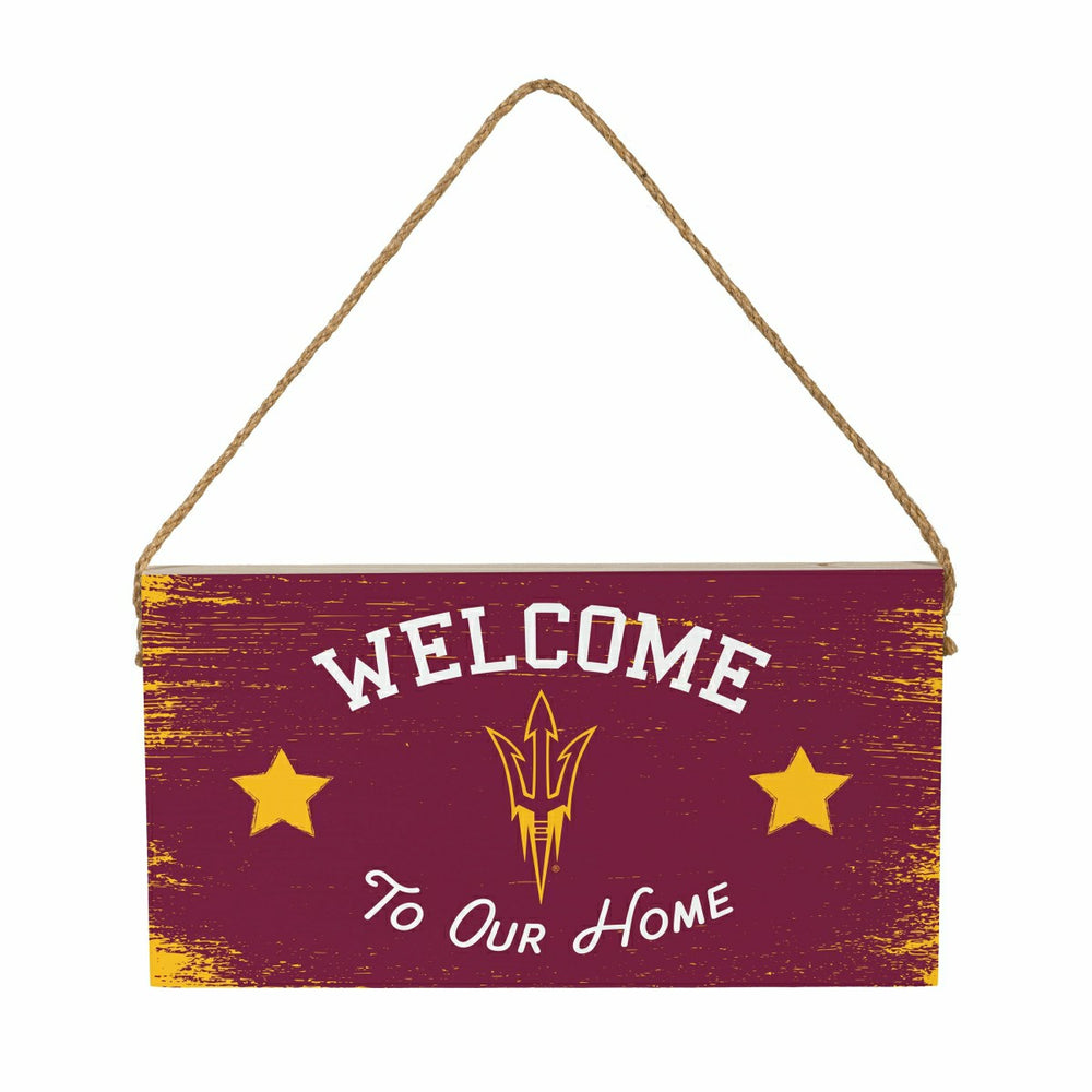 Arizona State University Wood Wall Sign, 6x11, Collegiate, Home