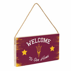 Arizona State University Wood Wall Sign, 6x11, Collegiate, Home