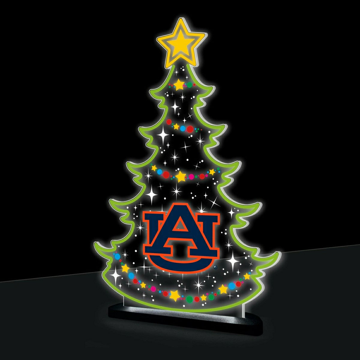 Auburn University College Holiday Tree Desklite LED Decor, Collegiate, Home