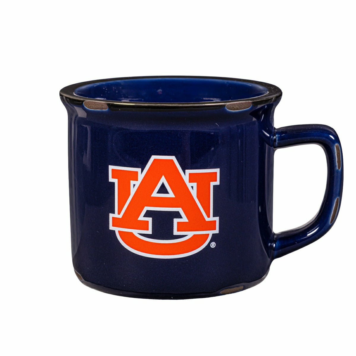 Auburn University Ceramic Camp Cup with Enamel Finish, 14oz, Collegiate, Home
