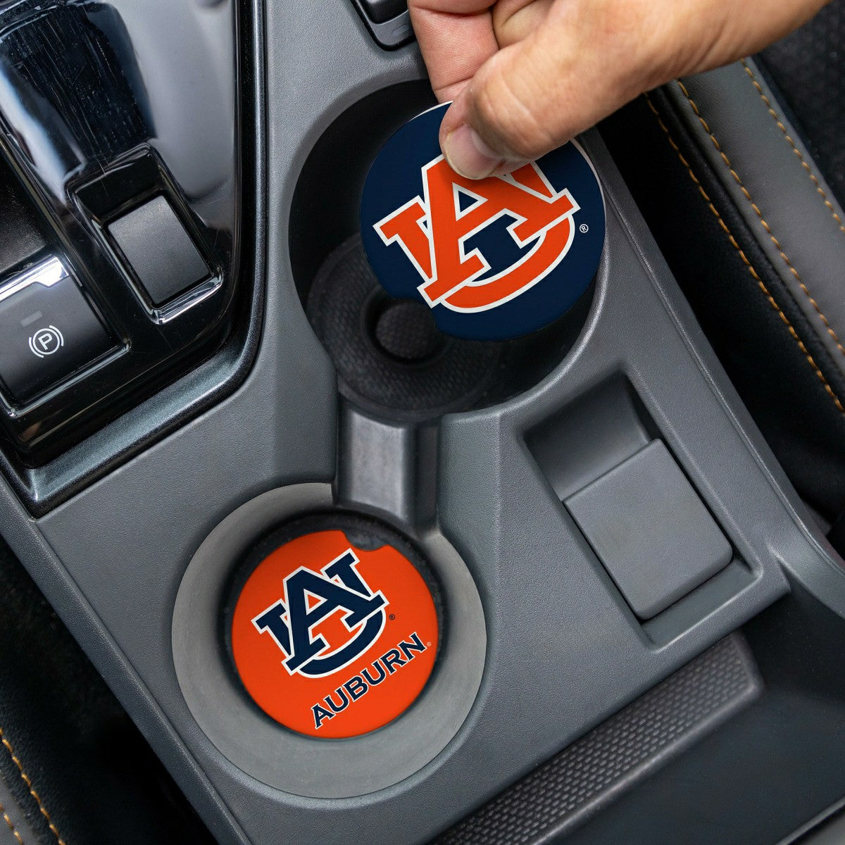 Auburn University Car Coaster Set, 2pc, Collegiate, Home