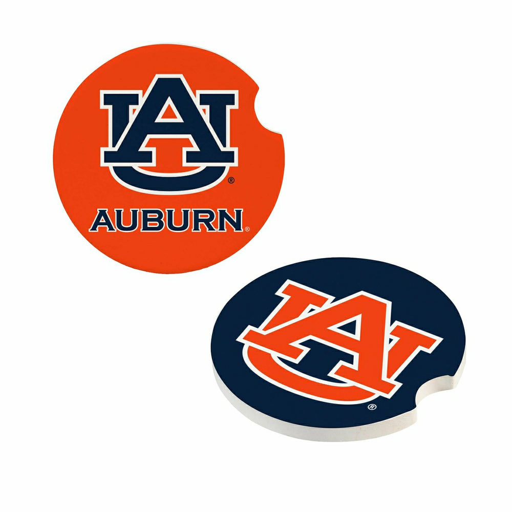 Auburn University Car Coaster Set, 2pc, Collegiate, Home