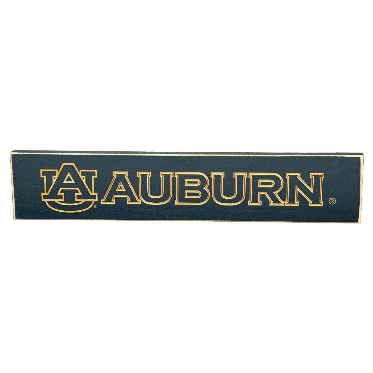 Auburn University Engraved Wood Sign, 3.5" x 18", Collegiate, Home
