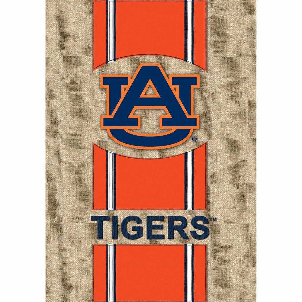 Burlap Auburn University Tigers Garden Flag, 12.5 x 18 inches, Collegiate, Home