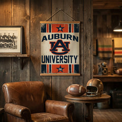 Auburn University, Canvas Wall Tapestry, Medium, 36x24, Collegiate, Home