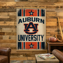 Auburn University, Canvas Wall Tapestry, Large, 54x36, Collegiate, Home