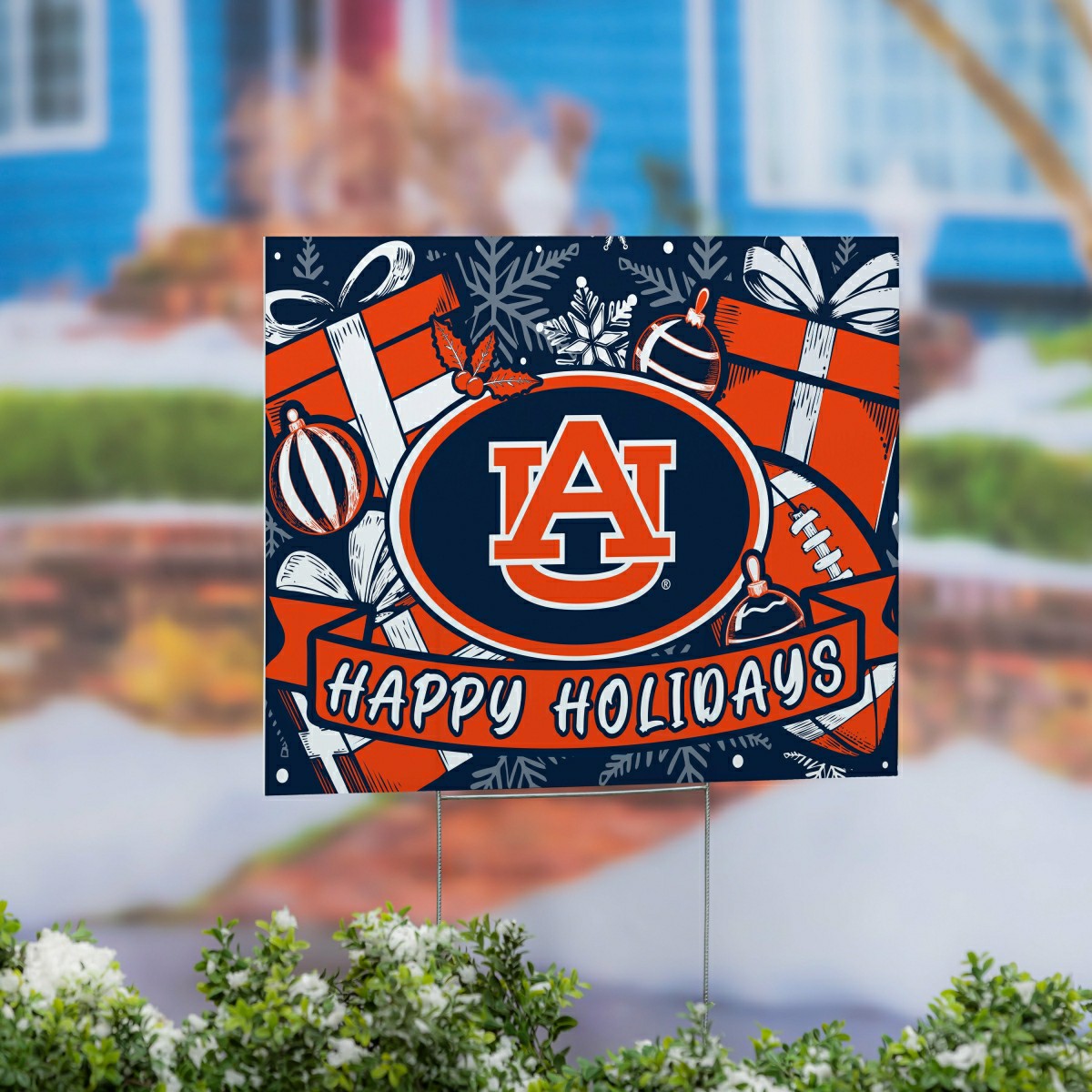 Auburn University Yard Sign, Holiday, Collegiate, Home