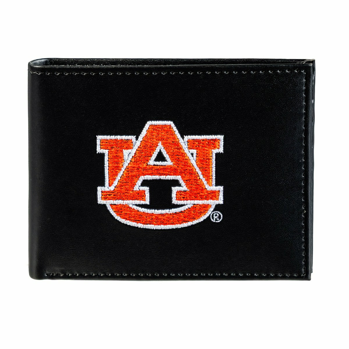 Auburn University Black Bi-Fold Embroidered Wallet w/ RFID Blocking, Collegiate, Home
