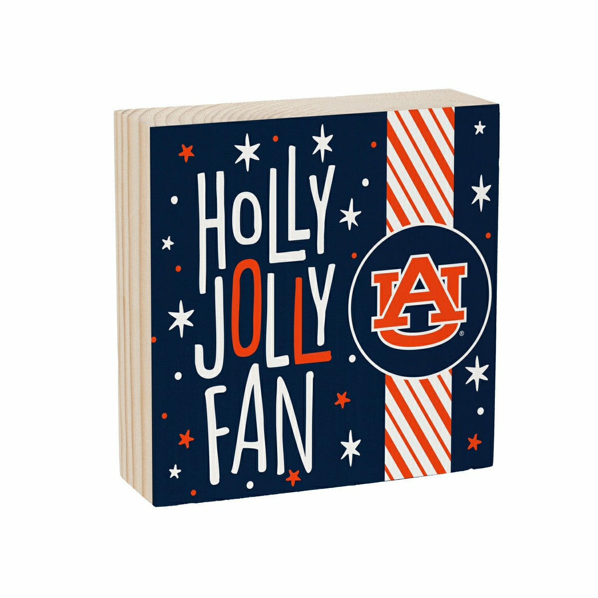Auburn University Block, Holiday, 6x6, Collegiate, Home