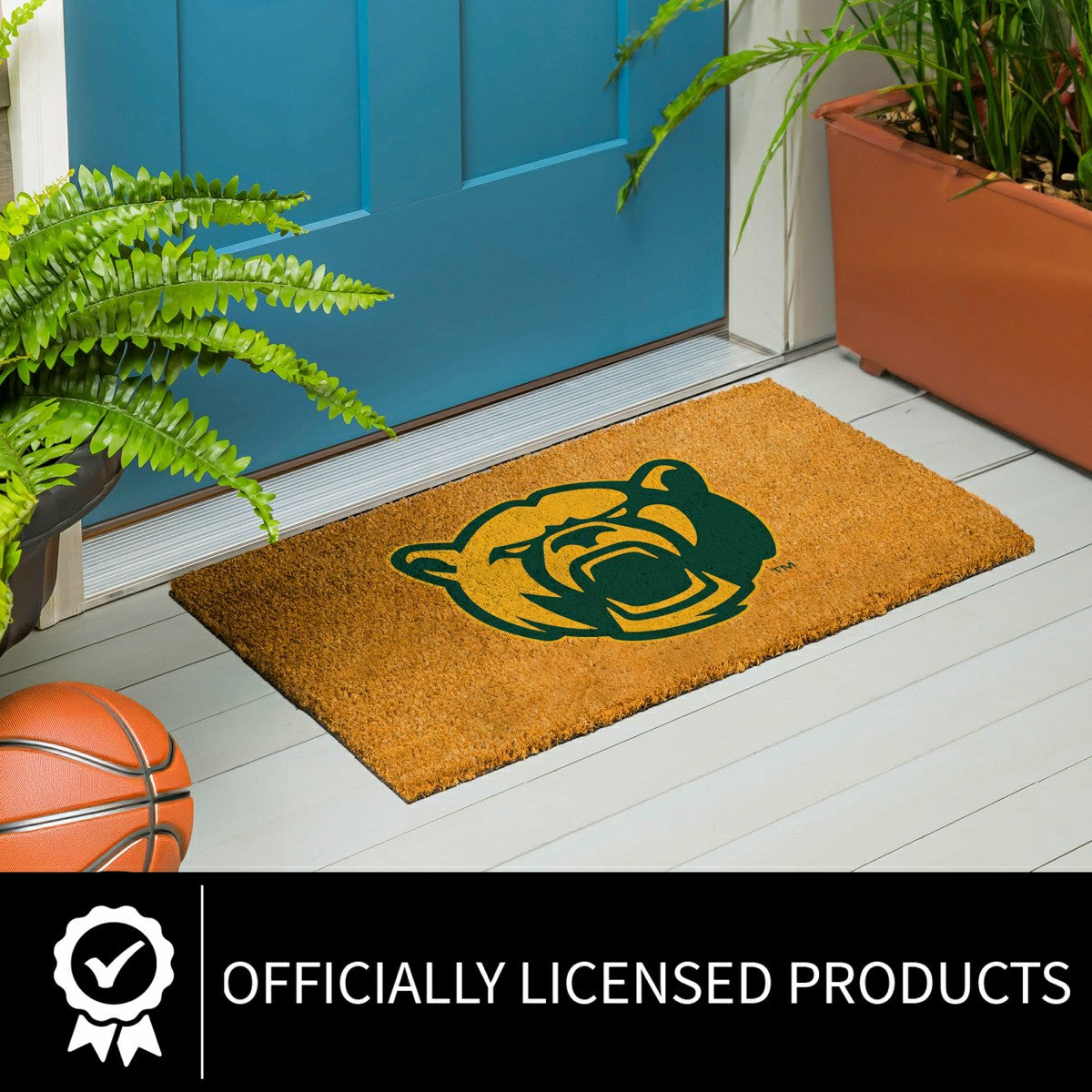Coir Mat, 16"x28", Baylor University, Collegiate