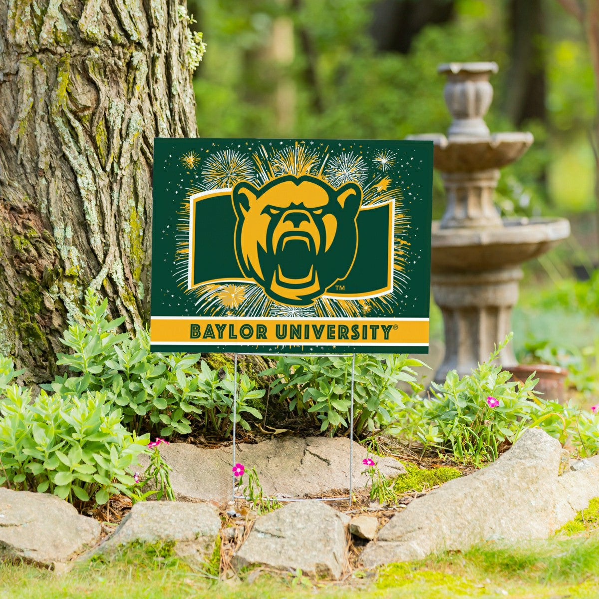 Baylor University Yard Sign, Patriotic, Collegiate, Home