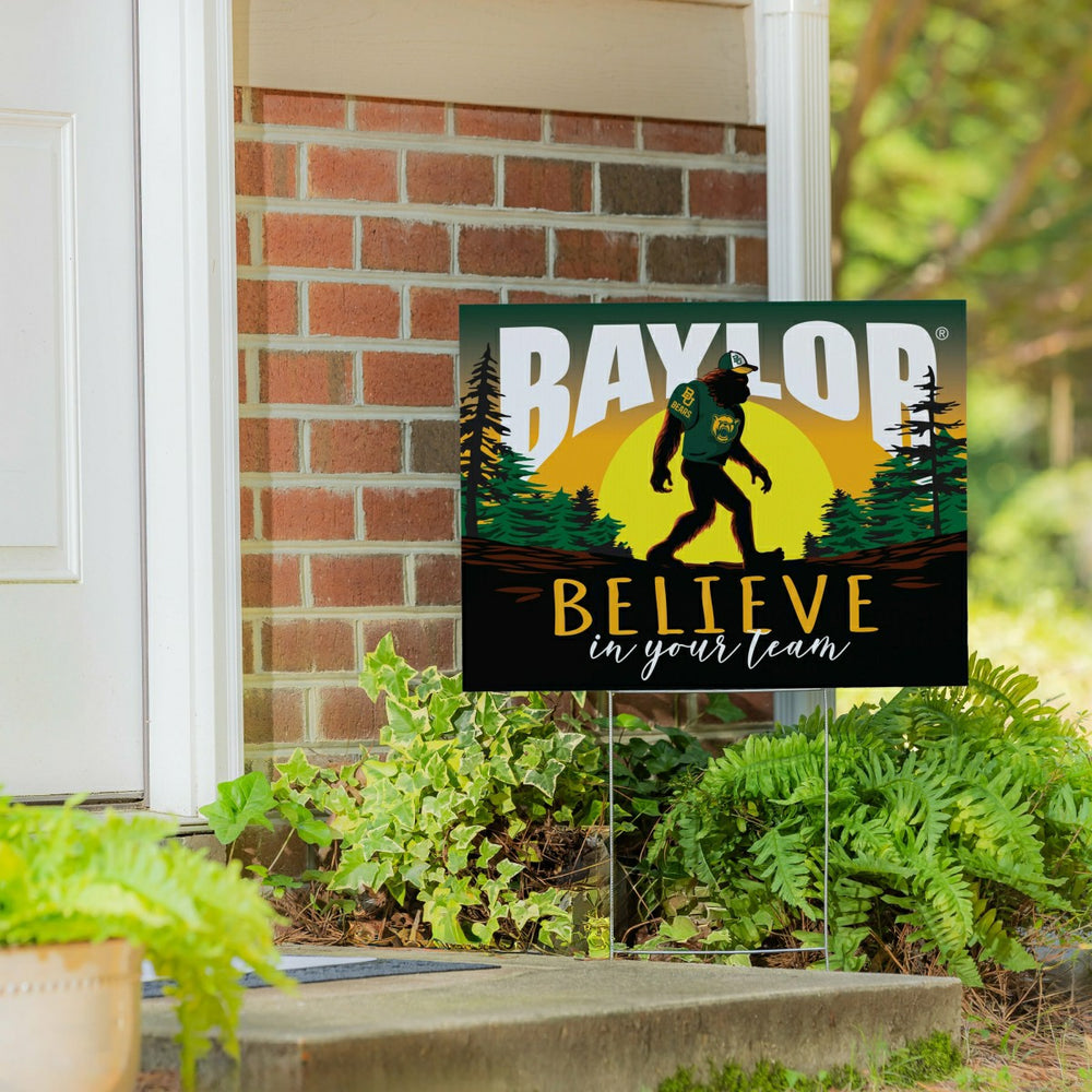 Baylor University Yard Sign, Bigfoot, Collegiate, Home
