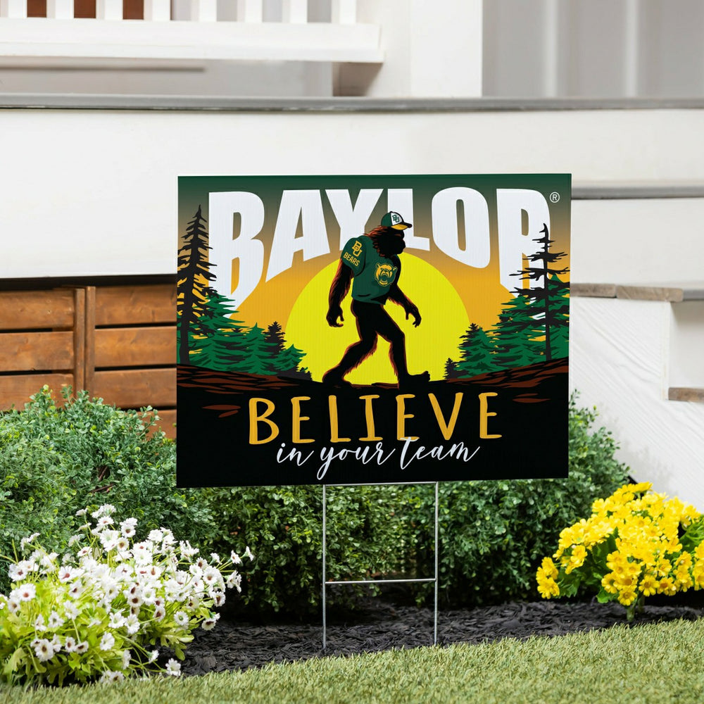 Baylor University Yard Sign, Bigfoot, Collegiate, Home