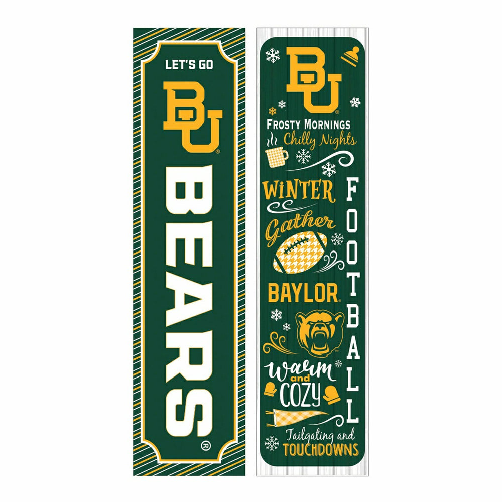 46" Double Sided Leaner, Baylor University, Winter Seasonal, Collegiate, Home