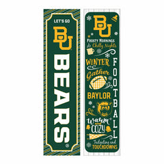 46" Double Sided Leaner, Baylor University, Winter Seasonal, Collegiate, Home