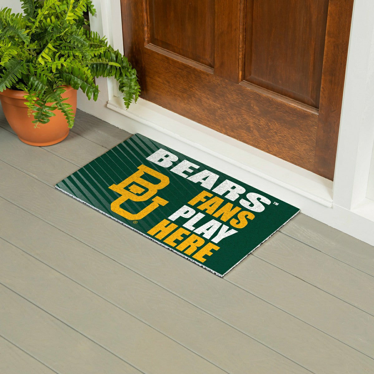 Baylor University Fan Mat, 28"x16", Collegiate