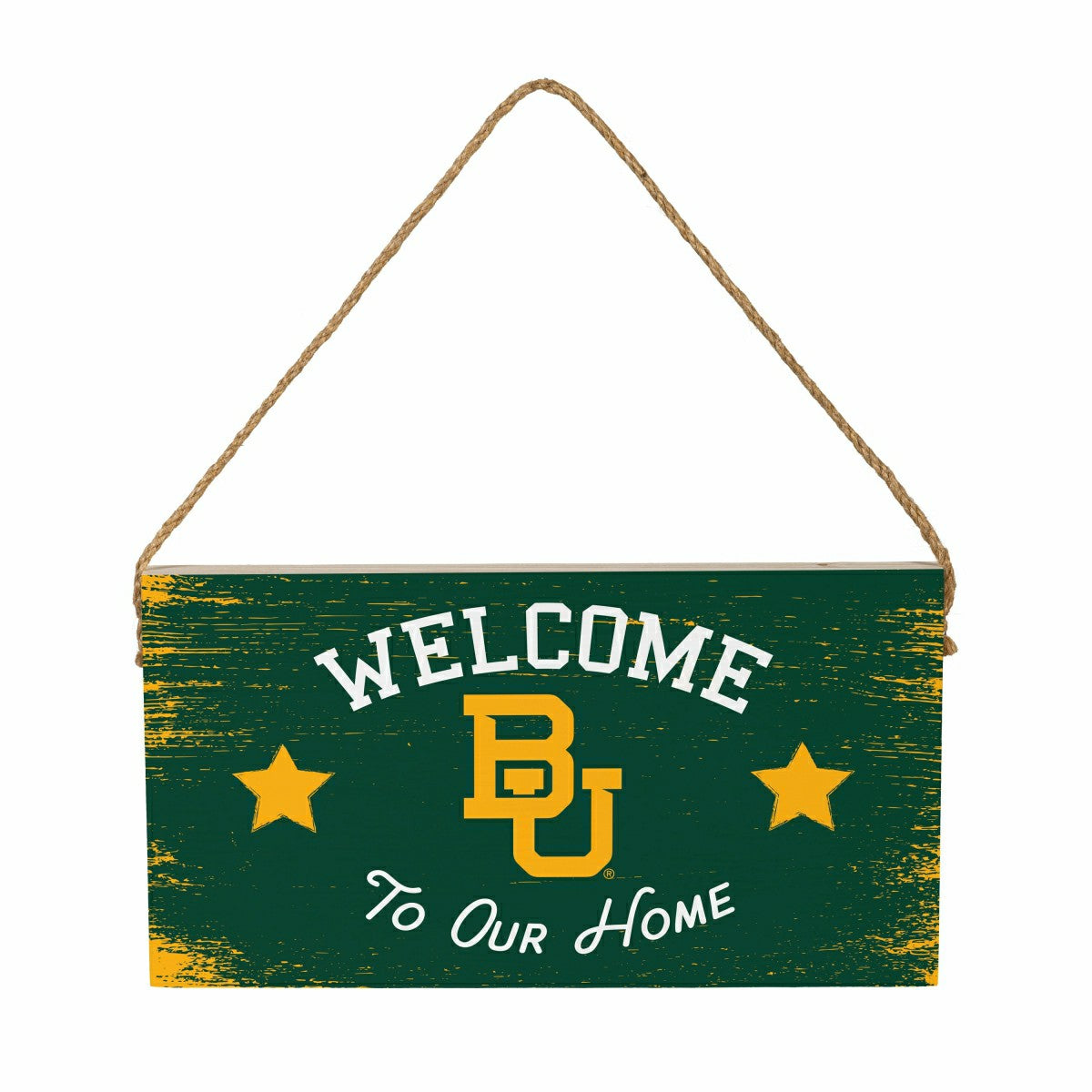 Baylor University Wood Wall Sign, 6x11, Collegiate, Home