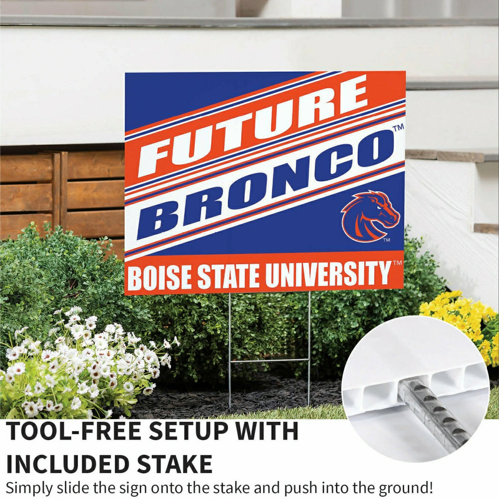 Boise State University Coroplast Yard Sign, Future Student, Collegiate, Home