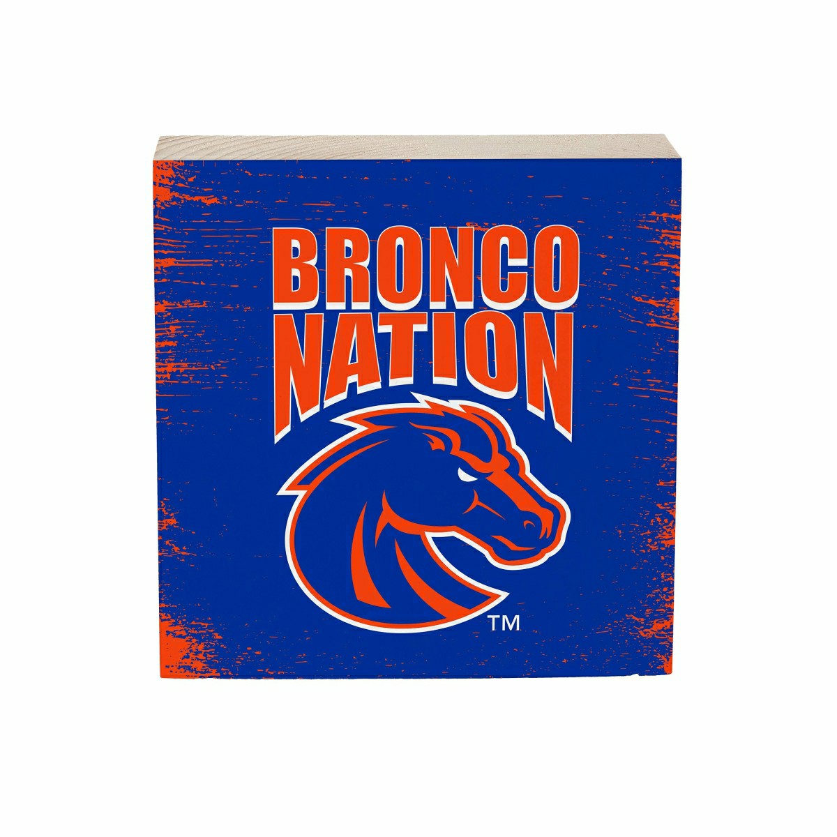 Boise State University Plock, Down Home Fans, 6x6, Collegiate, Home