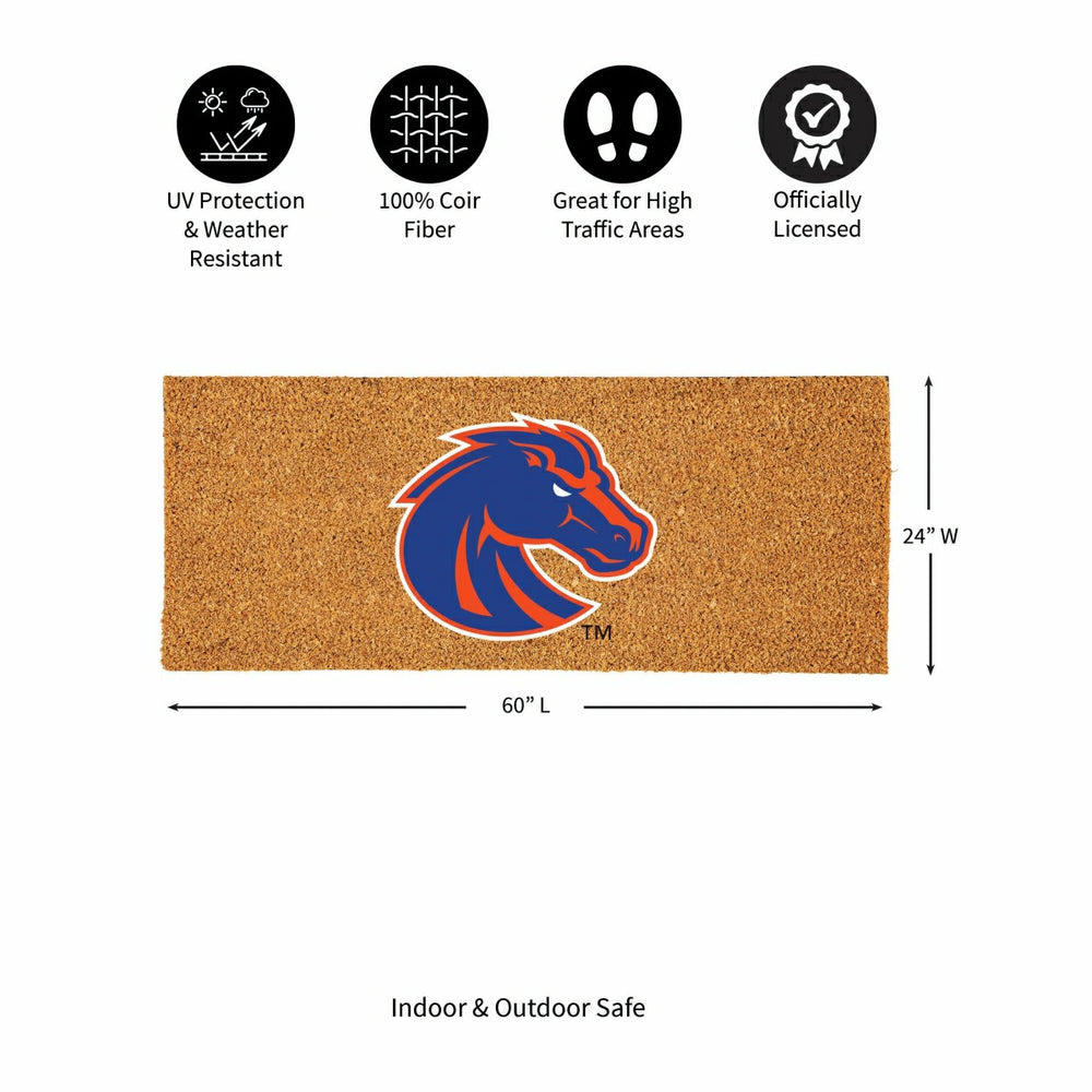 Boise State University Extra Large Full Color Coir Mat, 60"x24", Collegiate