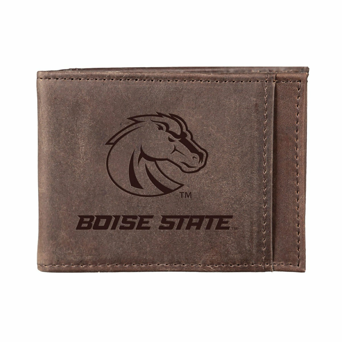 Front Pocket Wallet w/ RFID Blocking, Boise State University, Brown, Collegiate, Home