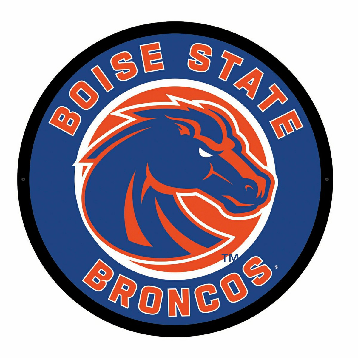 LED Wall Decor, Round, Boise State University, Collegiate, Home