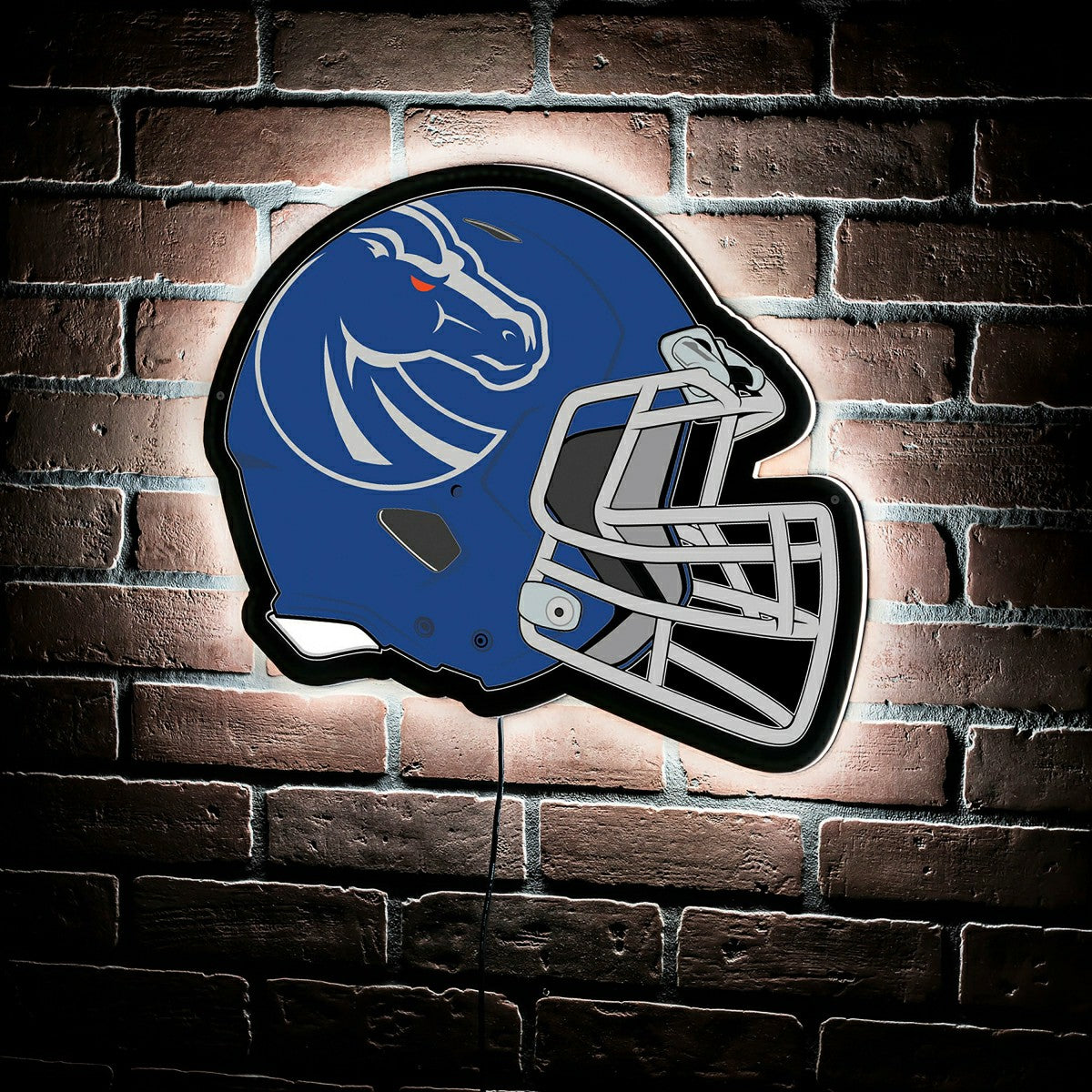 LED Wall Decor, Helmet, Boise State University, Collegiate, Home